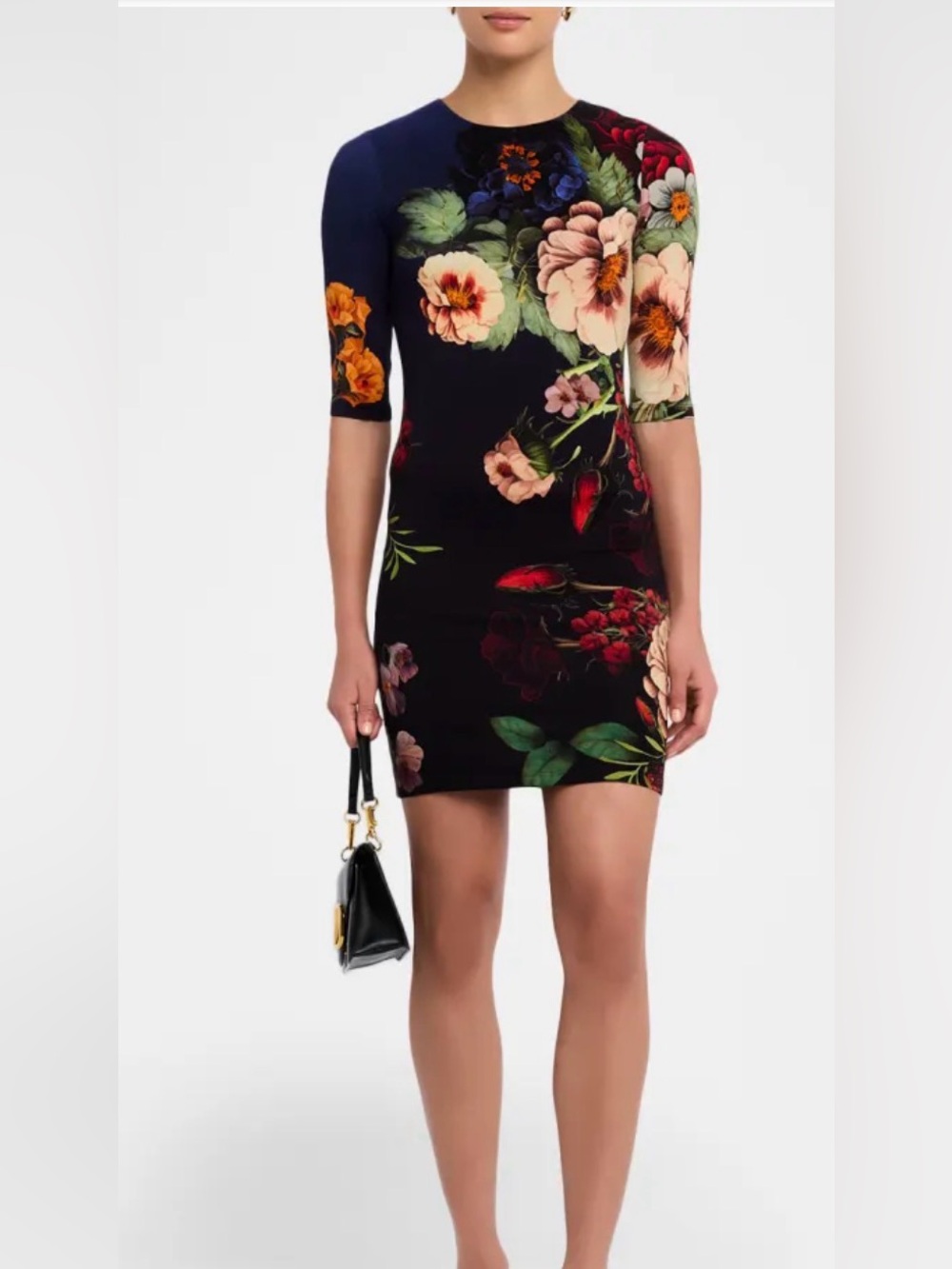 ALICE + OLIVIA
Magic Garden Gradient Delora Crewneck Mini Dress
